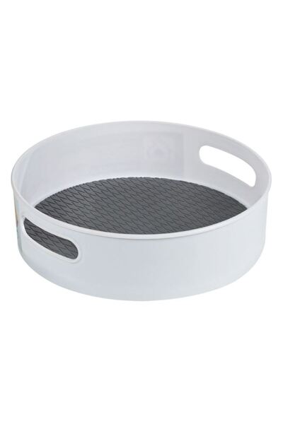 CATIANO Tava rotativa pentru bucatarie, 22,5 x 6,5 cm, plastic alb