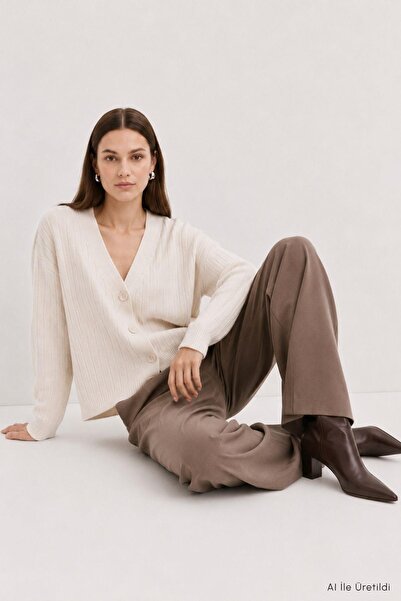 Rays Cardigan cu nasturi 0119 Crem
