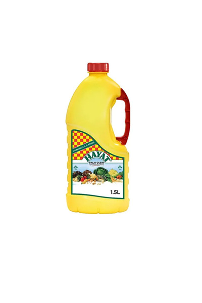 Hayat Pure Vegetable Palm Olein Oil 1.5 L x 7