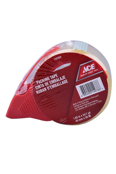 ACE Packing Tape W/Dispenser (48 mm x 50 m, Clear)