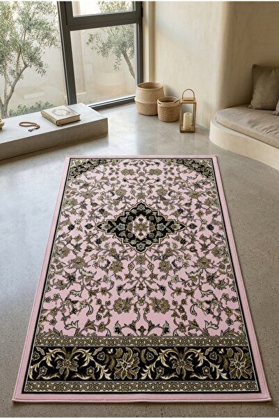 Has 1950 Pembe Klasik Desenli Dijital Baskı Seccade – Geleneksel Motifli Nama...