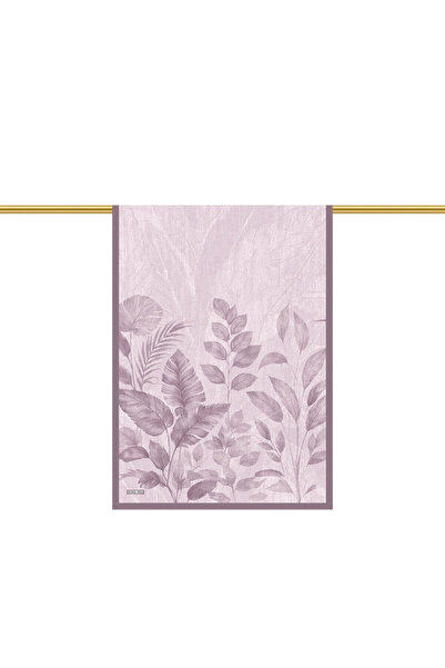 Bursa İpek Lilac Hazan Pattern Silk Cotton Sofia Shawl