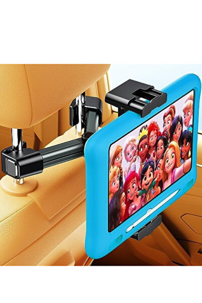 Araba Kafalık 12.9 İnç Araç Arka Koltuk Evrensel Tablet ve Telefon Tutucu 360° Dönebilir