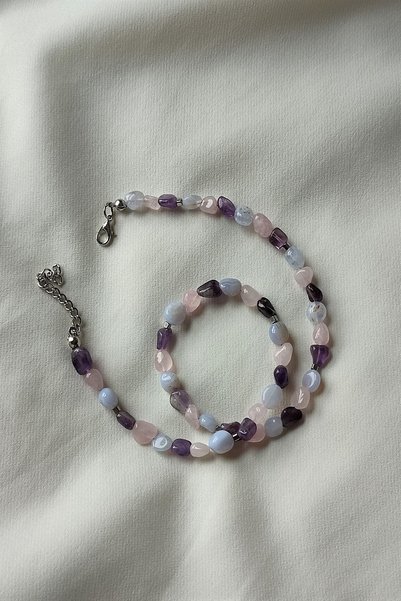 c-bhadu naturel Certified Amethyst, Chalcedony, Pink Quartz Amorphous Natural...