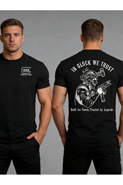 SVART WEAR In Glock We Trust Printed Oversize Boxy Cut Unisex 100% Cotton Tsh...