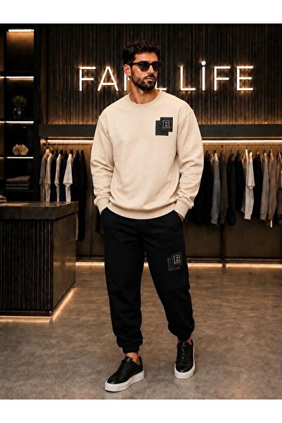 FAEL LİFE SEZON NOU UNISEX Set hanorac și pantaloni de trening cu imprimeu KA...