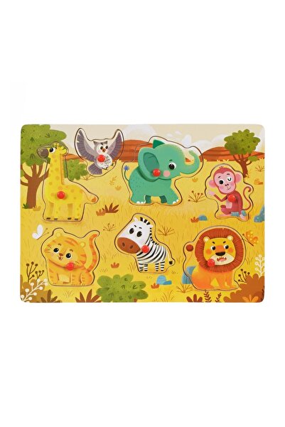 OEM Puzzle Incastru din Lemn Animale Ferma (7 piese) - 30x22cm – puzzle, form...