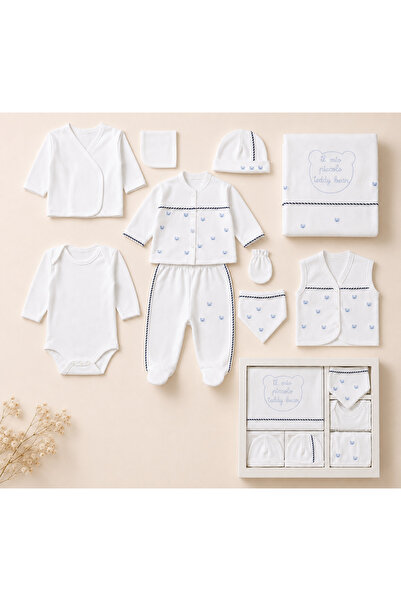 Movamirbaby 10-Piece Newborn Hospital Discharge Set Cute Teddy Bear Cotton Ba...