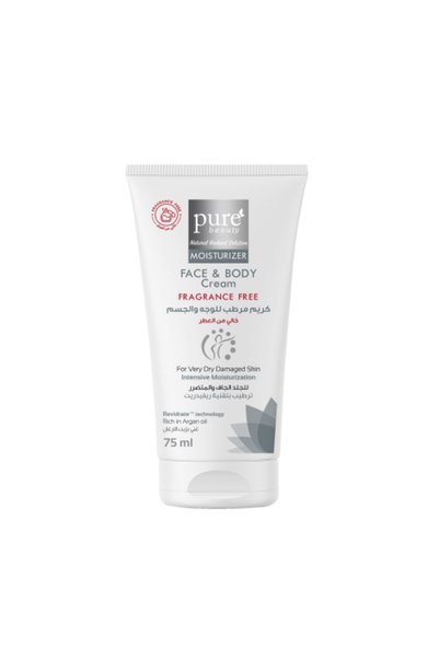 PURE BEAUTY كريم مرطب للوجه والجسم خالٍ من العطور 75 مل
