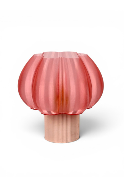 Smind Pembe Yeşil Şeffaf Abajur Dekoratif Masa Lambası Modern Gece Lambası