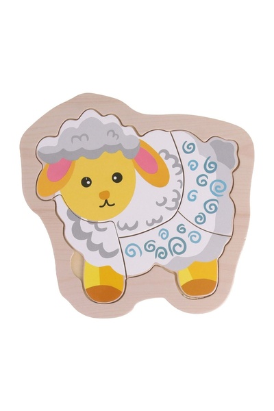 OEM Puzzle din Lemn Oita (4 piese) 14x14cm – puzzle, animale