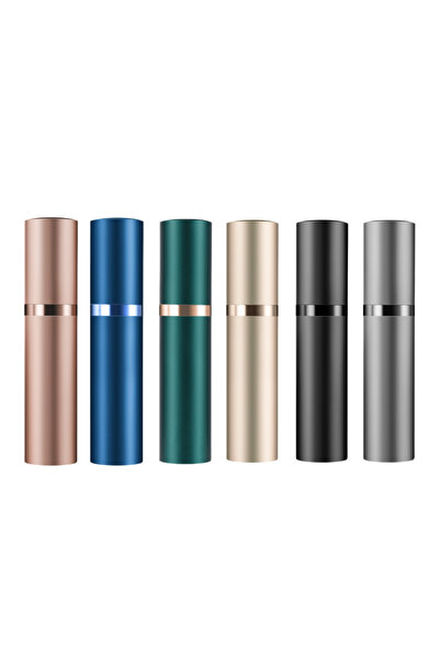 OMNISCENT Classic Refillable Atomizer Set - 6 Pieces - Assorted Colors