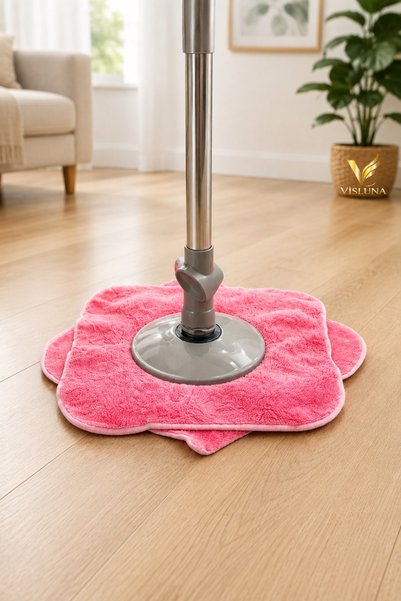 VİSLUNA 2 Adet Mop Yedek Bez – Yeni Nesil Mikrofiber Temizlik Seti Koku Yapmaz