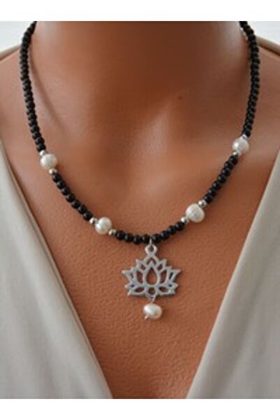 Stoneage Necklace - Silver Color -