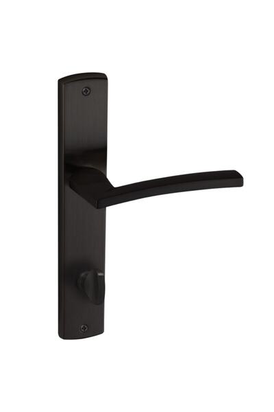 FREKANS Doğanlar Rodos Matte Black Door Handle Mirrored Wc (Tk)