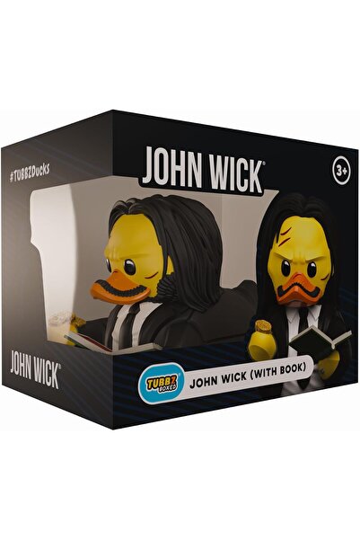 TUBBZ John Wick: Chapter 3 - John Wick (Boxed Edition) - Kutulu Baskı: John Wick Cosplaying Rubber Duck Vinil Figür - John Wick Hayranları için Resmi
