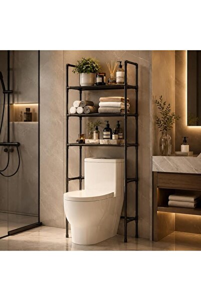 Taimi Bathroom Organizer, 3-Tier Toilet Storage Rack with Adjustable Shelves ...