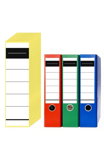 OEM 50 etichete autoadezive pentru cotorul dosarelor, 19 x 5,4 cm, etichete a...