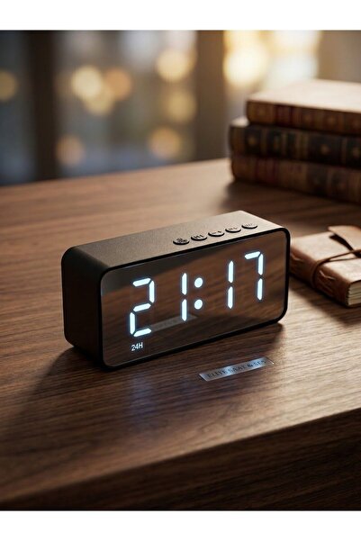 gaman Bluetooth Kablosuz Hoparlör - Dijital Saatli, FM Radyo ve LED Ekran