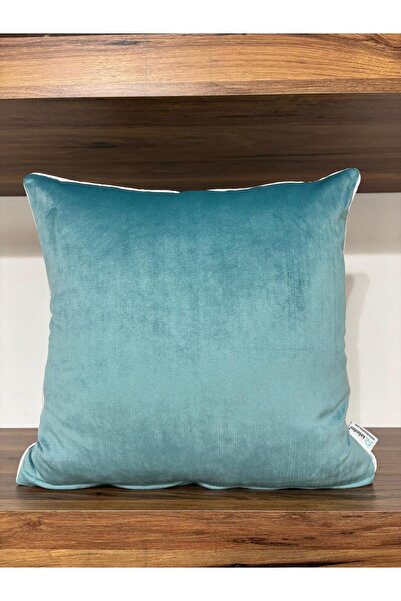 KIRLENTİM Plain Velvet Cushion Cover with Piping