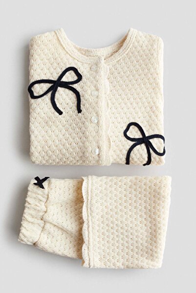 H&M 2-piece pointelle-knit set