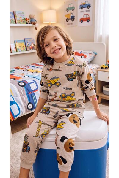 Esterella Çocuk İki İplik Pijama Takımı / Mevsimlik Pijama Takımı / Çocuk Pijama Takımı DAR KALIP