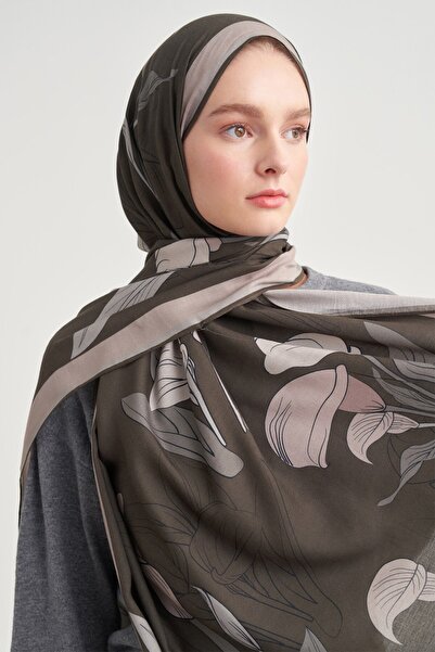 carell Livia Desen Norena Wool Shawl Brown