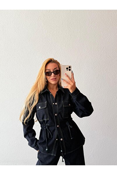 Koyu Lacivert Denim Takım