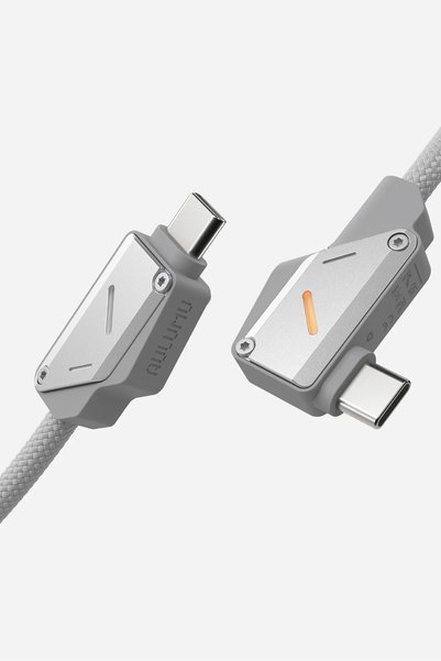Aulumu M07 2 metre L Tipi 240W 10Gbps Örgülü Type-C Hızlı Şarj ve Veri Kablos...