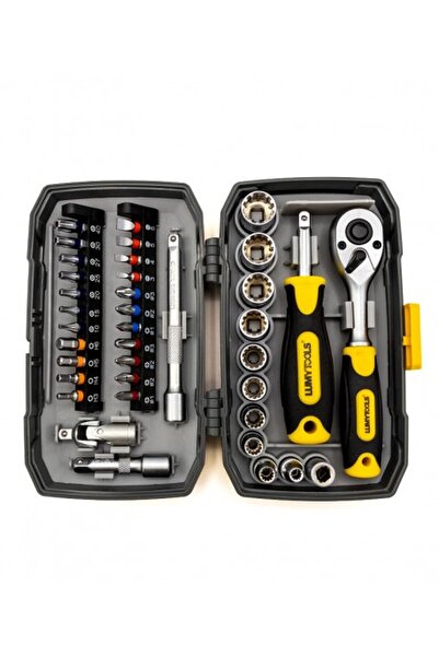 Lumytools Trusa tubulare 12 pini 4-13 CRV, 1/4 inch, cu biti S2