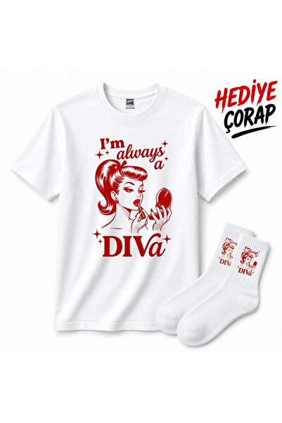 barsdepo Im Always a Diva Printed T-Shirt, Premium Quality Unisex Kids/Adult ...