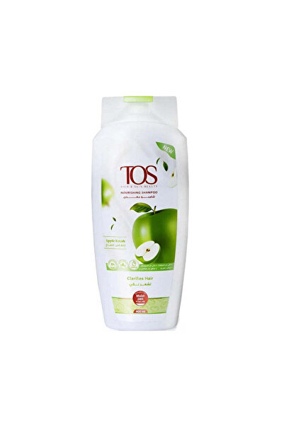 TOS Nourishing Shampoo 400 ml, Apple Fresh, Daily Cleansing for All Hair Types