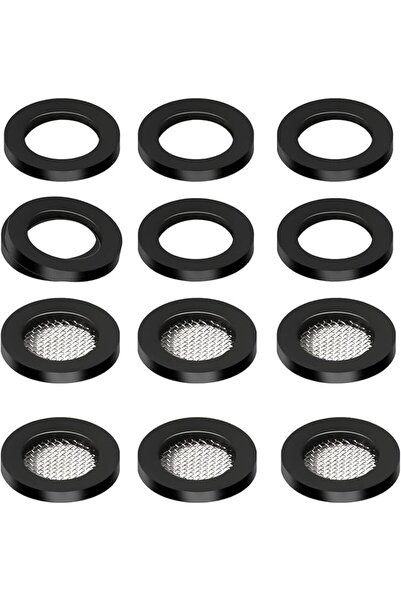 GENERAL 6 Pack Shower Filter Gaskets + 6 Pack Rubber Washers, Washing Machine...