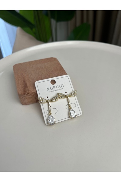 XUPING JEWELRY Yusufçuk detay çelik küpe