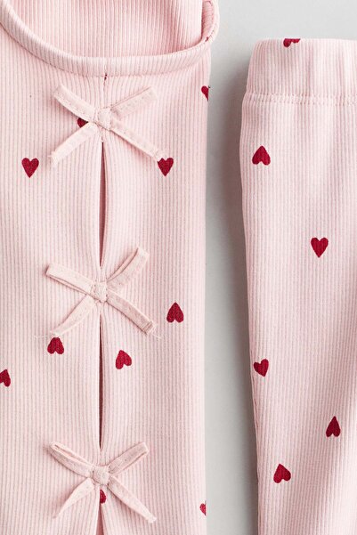 H&M 2-piece ribbed cotton set