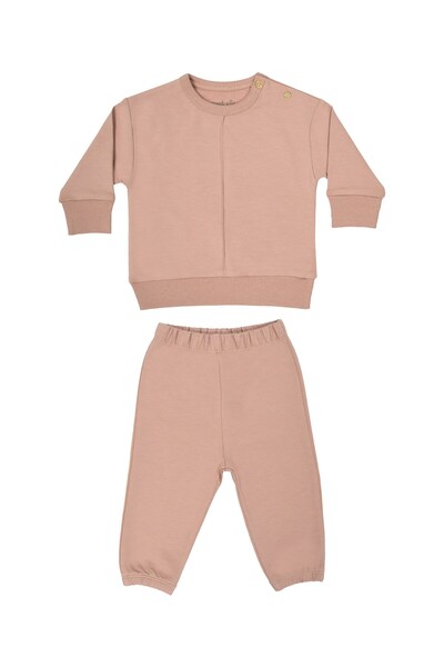 OrganicKid Dusty Rose Kız Bebek Gül Kurusu 2'li Takım