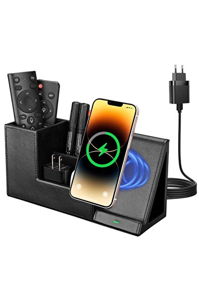 OEM Organizator de birou 2-în-1 cu încărcător wireless rapid, articole de bir...
