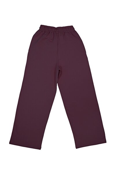 OrganicKid Dusty Rose Kadın Bordo Culotte Kesim Pantolon