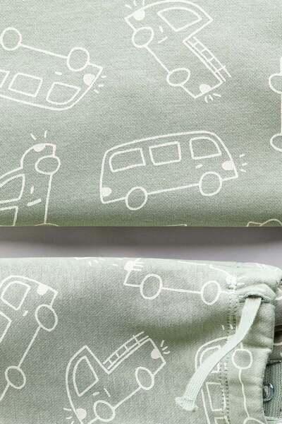 H&M 2-piece printed sweatshirt set