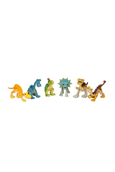 OEM Figurină animal pentru copii - Figurine de Dinozauri Cartoon 6.5cm - 6buc...
