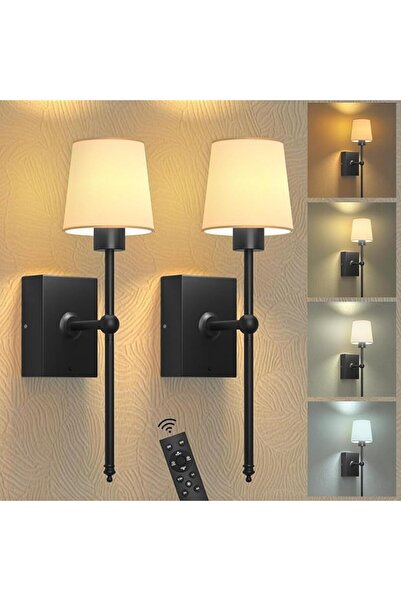 GENERAL Battery Operated Wall Sconces Set of 2, Rechargeable LED Wall Lights ...