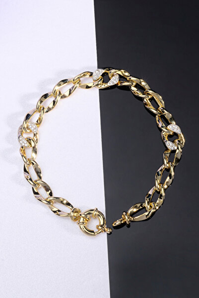 innuendo jewelery 925 Ayar Gümüş Altın Kaplama Zirkon Taş Detaylı Gurmet Bile...