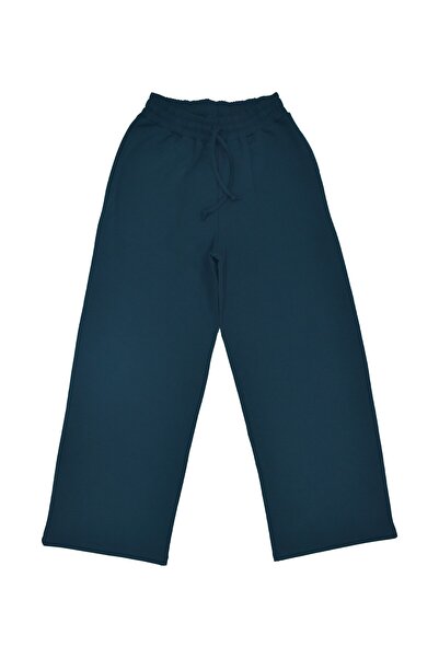 OrganicKid Dusty Rose Kadın Lacivert Culotte Kesim Pantolon