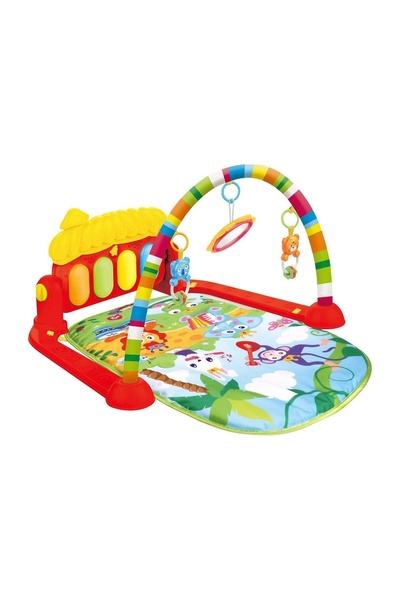 OEM Saltea de Joaca pentru Bebelusi cu Pian Rosie – activități educative, muz...