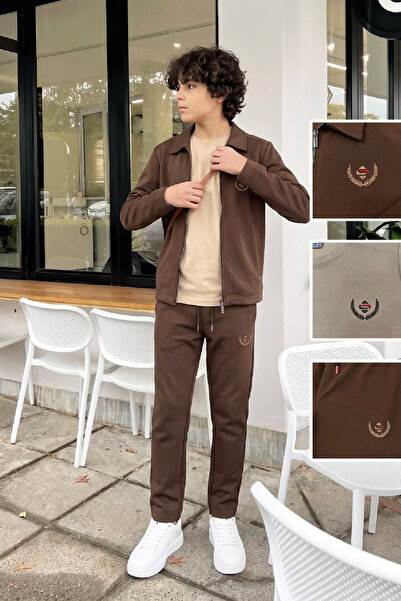MODANINO Set 3 piese pentru băieți (Jachetă+Tricou+Pantaloni) 6-16 ani 12770SMP
