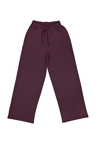 OrganicKid Dusty Rose Kadın Bordo Culotte Kesim Pantolon