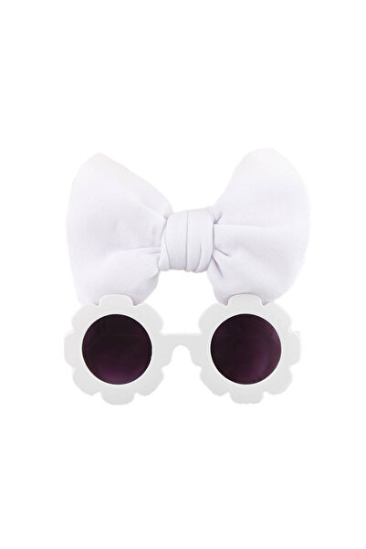 EFAYN.RO Set ochelari de soare pentru fetite, model rotund tip floare, cu fun...