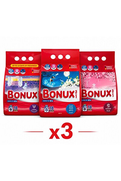 Bonux 3x detergent pudra universal automat 1,17 Kg