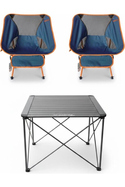 Kılıçaslan Camp Madfox Campix Alüminyum Küçük Masa +2 Adet Foldmesh Katlanır ...