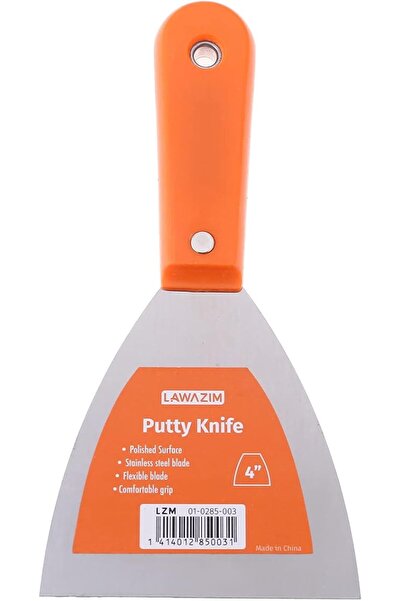 Lawazim Stainless Steel Scraper with Plastic Handle-4inch-Corrosion Resistant...